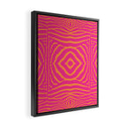 Zebra Pattern | Zebra Stripes | Zebra Pink and Orange Stripes 744 Framed Canvas Print Gallery Image 2