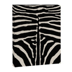 Zebra Wild Animal Print 237 Black and Linen White Canvas Print Gallery Image 8