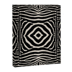 Zebra Wild Animal Print 724 Black and Linen White Canvas Print Gallery Image 8
