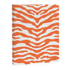 Zebra Wild Animal Print Orange Canvas Print Gallery Image 8
