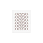 Diamond Check Pattern Beige Gray 2 Art Print Gallery Image 1