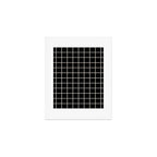 Grid Pattern Black and Linen White Art Print Gallery Image 1