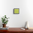 Grid Pattern Chartreuse 2 Framed Art Print Gallery Image 2