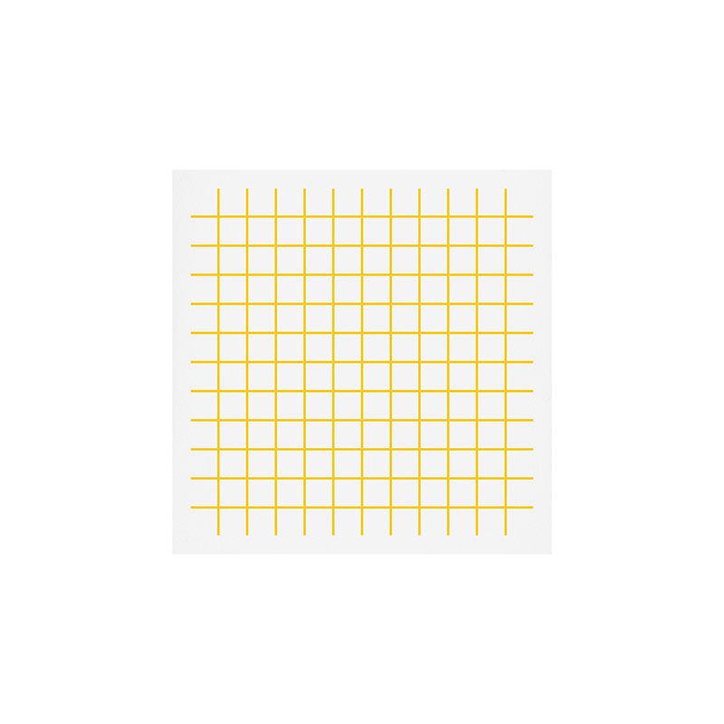 Grid Pattern Yellow Art Print Gallery Image 1