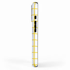 Grid Pattern Yellow iPhone Case Gallery Image 2