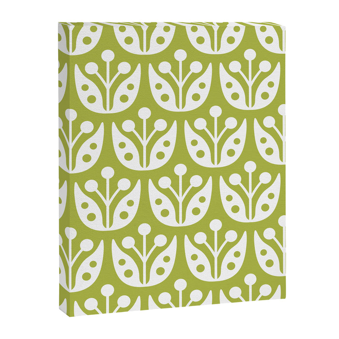 Mid Century Flower Pattern 5 Canvas Print Gallery Image 1