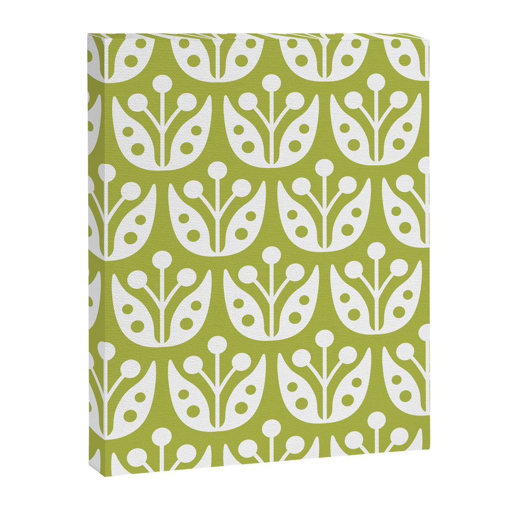 Mid Century Flower Pattern 5 Canvas Print Gallery Image 8