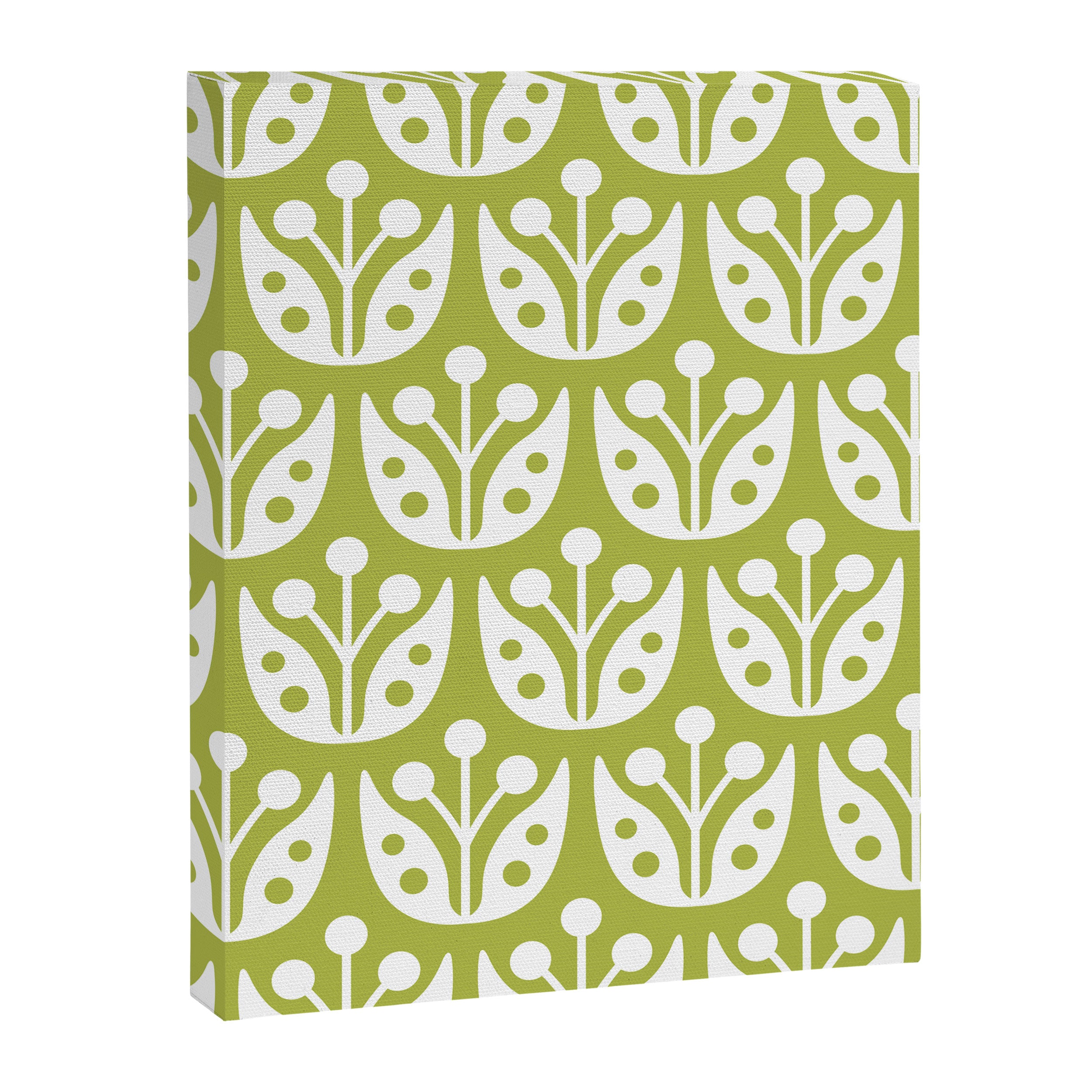 Mid Century Flower Pattern 5 Canvas Print Gallery Image 8