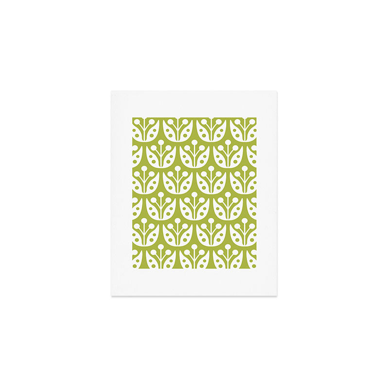 Mid Century Flower Pattern 5 Art Print Gallery Image 1