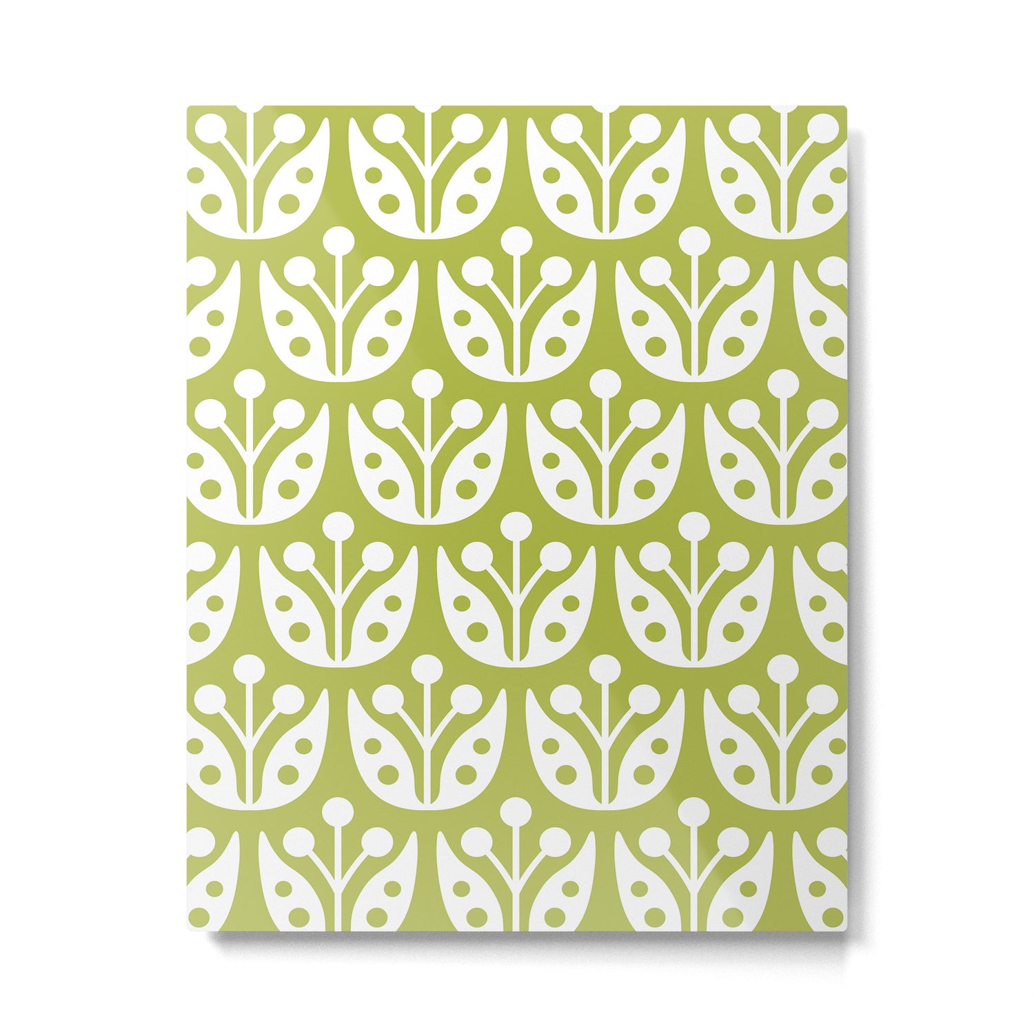 Mid Century Flower Pattern 5 Metal Print Gallery Image 6