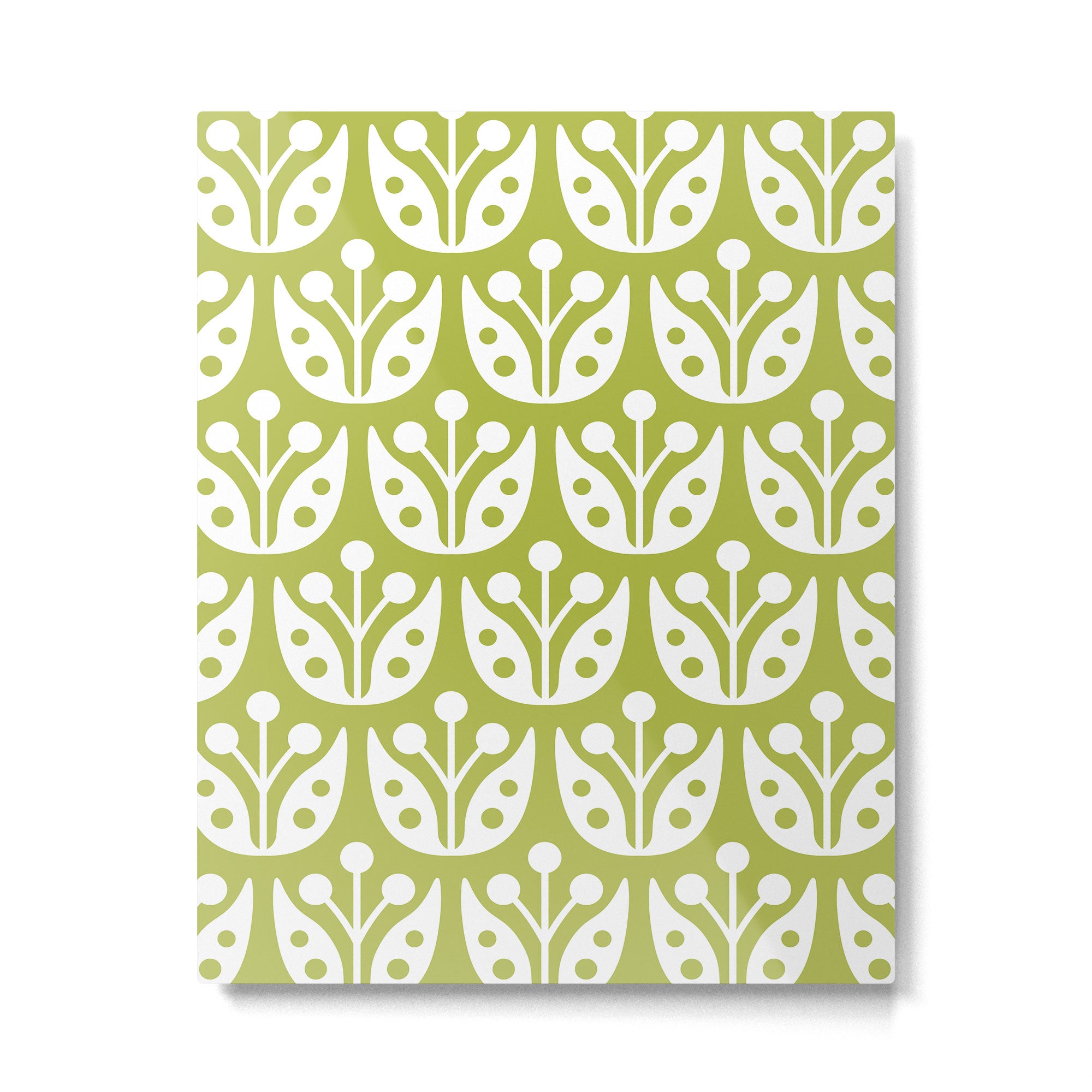 Mid Century Flower Pattern 5 Metal Print Gallery Image 6