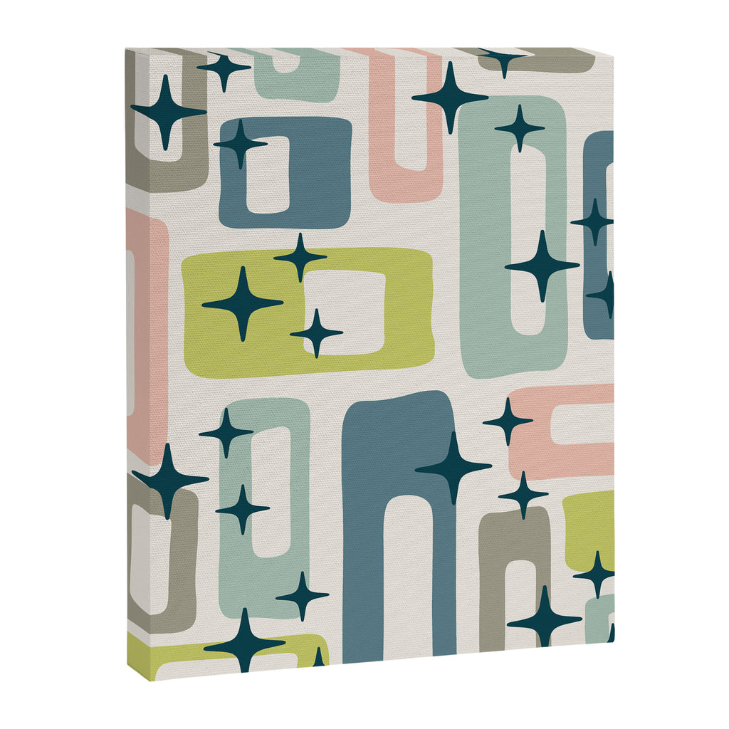 Mid Century Modern Abstract Pattern 236 Mid Mod Googie Canvas Print Gallery Image 8