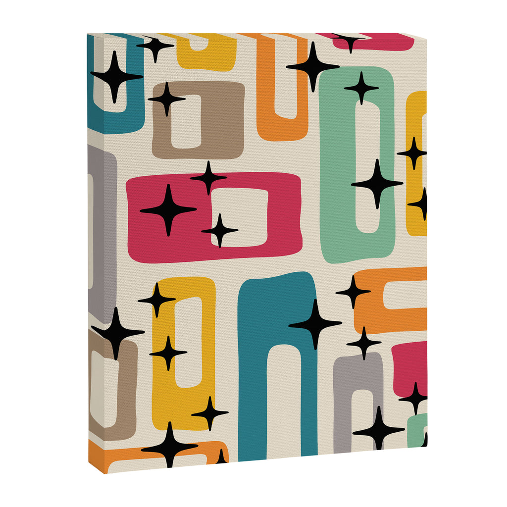 Mid Century Modern Abstract Pattern 242 Mid Mod Googie Canvas Print Gallery Image 8
