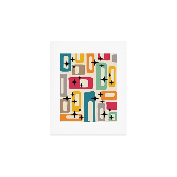 Mid Century Modern Abstract Pattern 242 Mid Mod Googie Art Print Gallery Image 1
