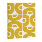 Mid Century Modern Abstract Pattern 7721 Mustard Yellow Canvas Print Gallery Image 8