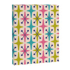 Mid Century Modern Abstract Starburst Pattern 942 Populuxe Pink Green and Blue Canvas Print Gallery Image 8