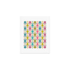 Mid Century Modern Abstract Starburst Pattern 942 Populuxe Pink Green and Blue Art Print Gallery Image 1