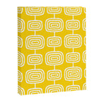 Mid Century Modern Atomic Rings Pattern Yellow Canvas Print Gallery Image 8