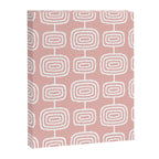 Mid Century Modern Atomic Rings Pattern Dusty Rose Canvas Print Gallery Image 8