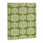 Mid Century Modern Atomic Rings Pattern Mid Mod Olive Green Canvas Print Gallery Image 8