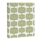 Mid Century Modern Atomic Rings Pattern Olive Green 3 Canvas Print Gallery Image 8
