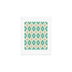 Mid Century Modern Atomic Triangle Pattern 105 Art Print Gallery Image 1