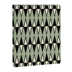 Mid Century Modern Diamond Pattern Sage Green 234 Canvas Print Gallery Image 8