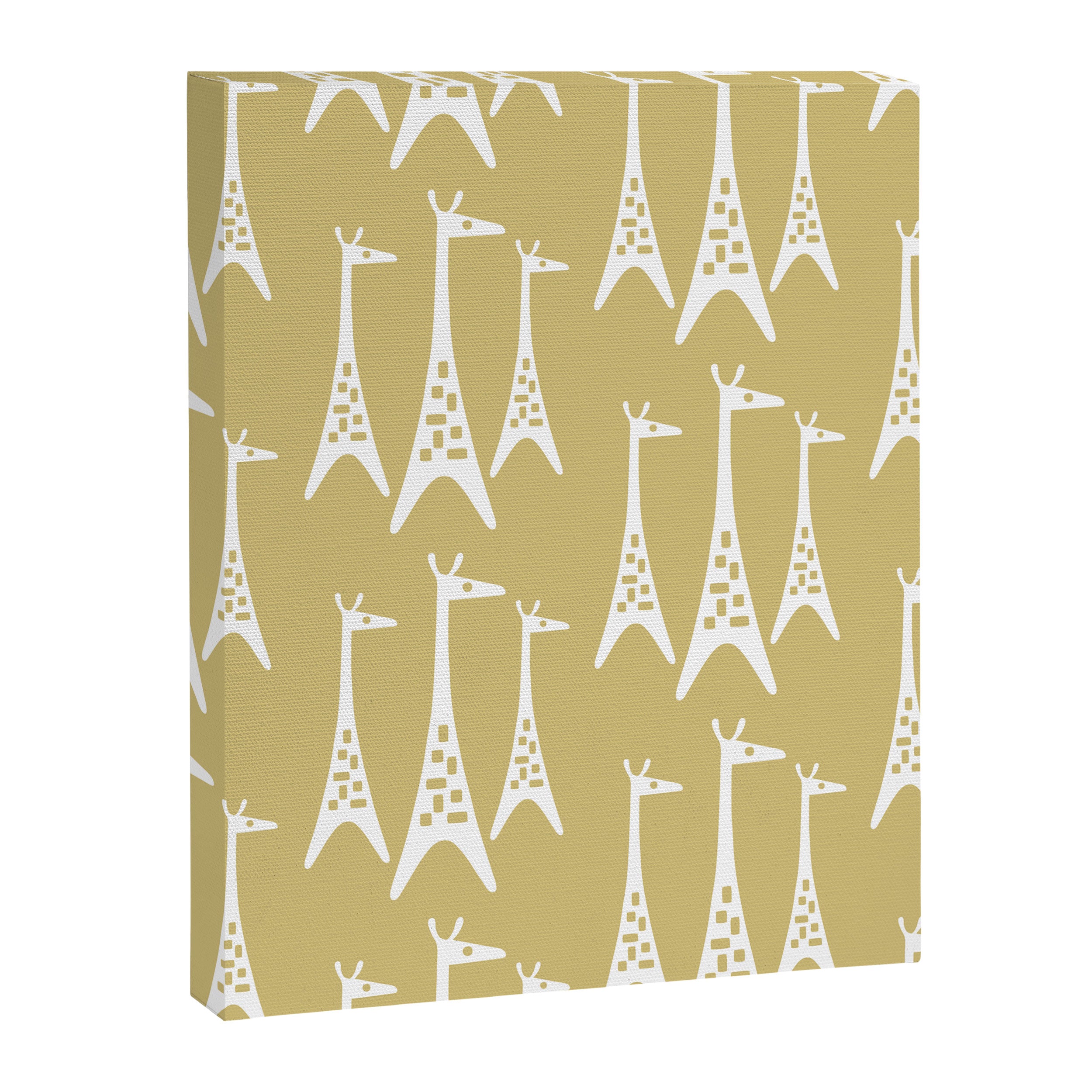 Mid Century Modern Giraffe Pattern 827 Canvas Print Gallery Image 8