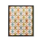 Mid Century Modern Googie Star Pattern Mid Mod Framed Canvas Print Gallery Image 8