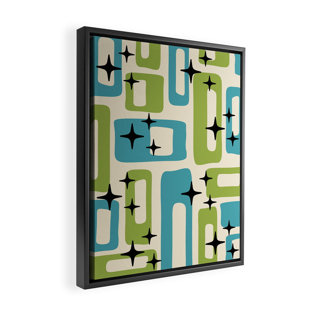 Mid Century Modern Framed Canvas Print Gallery Image 2