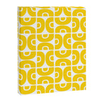 Mid Century Modern Pattern Yellow Canvas Print Gallery Image 8
