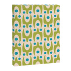 Mid Century Modern Scandinavian Abstract 152 Turquoise and Chartreuse Canvas Print Gallery Image 8