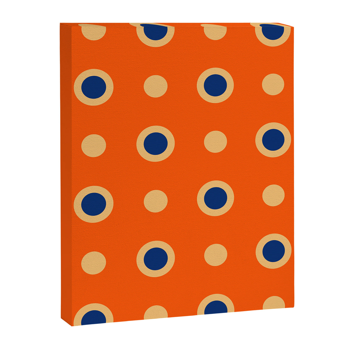 Mid Century Modern Scandinavian Art 241 Orange Blue Canvas Print Gallery Image 8