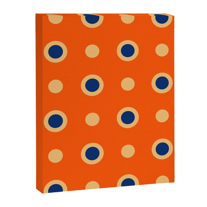 Mid Century Modern Scandinavian Art 241 Orange Blue Canvas Print Gallery Image 1