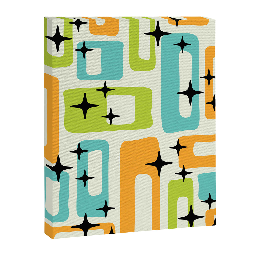 Mid Century Modern Scandinavian Pattern 245 Canvas Print Gallery Image 8