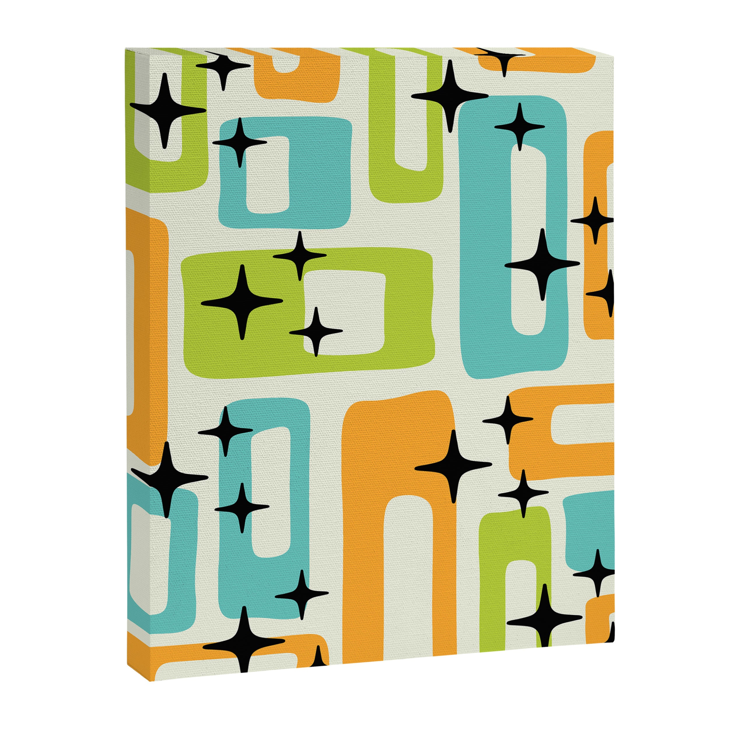 Mid Century Modern Scandinavian Pattern 245 Canvas Print Gallery Image 8