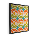 Mid Century Modern Solar Flares Pattern 2 Framed Canvas Print Gallery Image 2