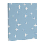 Mid Century Modern Star Pattern 443 Pale Blue Canvas Print Gallery Image 8