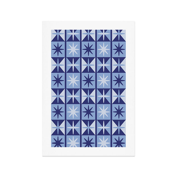 Mid Century Modern Starburst Pattern Art Print Gallery Image 1