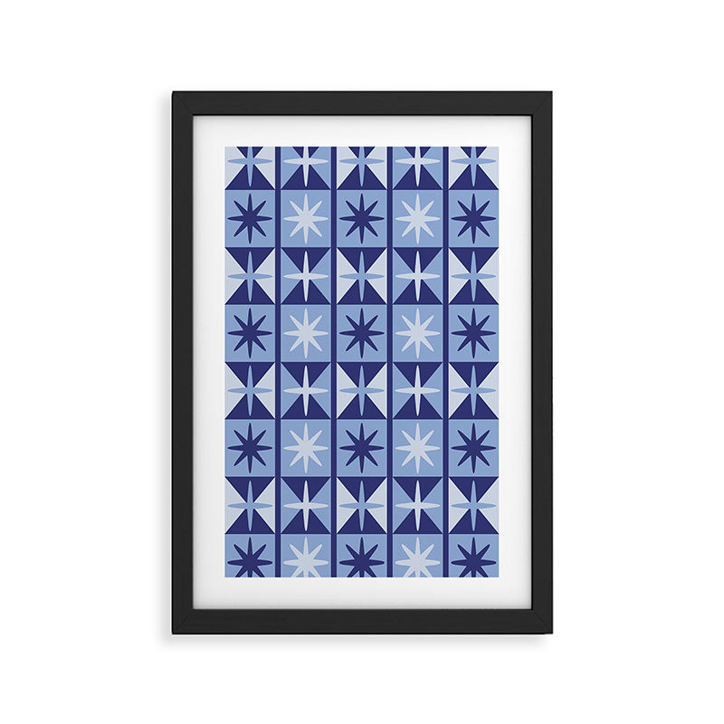Mid Century Modern Starburst Pattern Framed Art Print Gallery Image 2