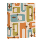Mid Century Modern Style 922 Orange Green Blue Canvas Print Gallery Image 8