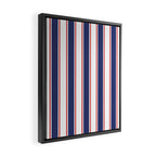 Nautical Red and Blue Stripes 2 Framed Canvas Print Gallery Image 2