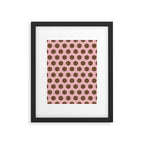 Pink and Brown Polka Dots 471 Kitch Framed Art Print Gallery Image 6