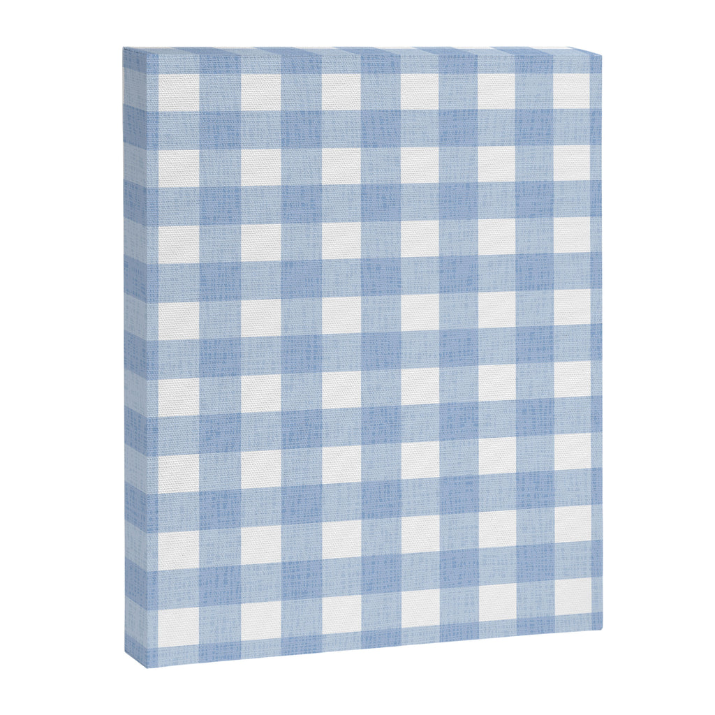 Powder Blue Plaid Canvas Print Gallery Image 8