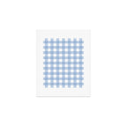 Powder Blue Plaid Art Print Gallery Image 1