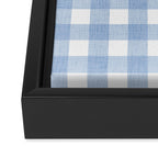 Powder Blue Plaid Framed Canvas Print Gallery Image 3