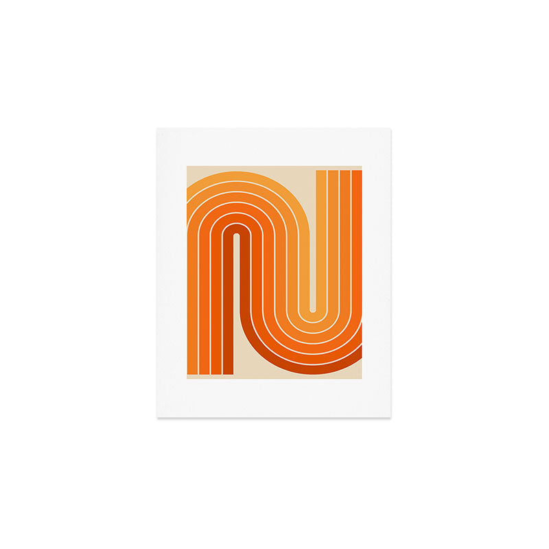 70s Retro Vintage Style Minimal Design 553 Art Print Gallery Image 1