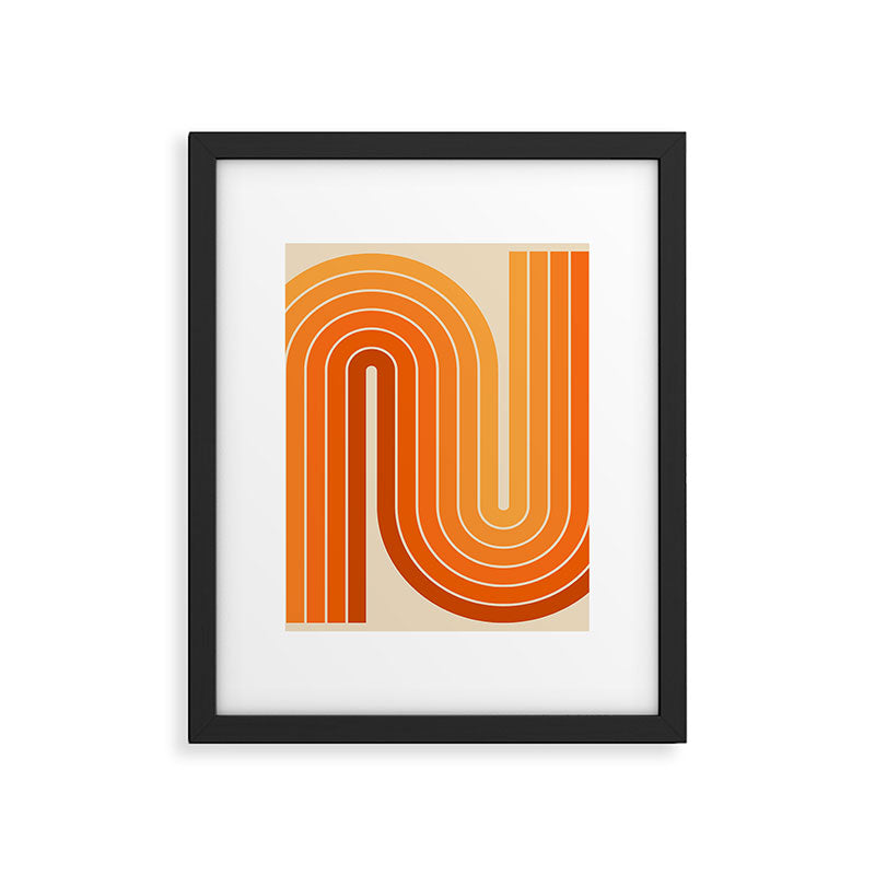 70s Retro Vintage Style Minimal Design 553 Framed Art Print Gallery Image 6