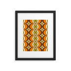 Retro 70s Bohemian Geometric Globe Pattern 546 Framed Art Print Gallery Image 6