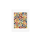Retro Mid Century Modern Atomic Pattern Art Print Gallery Image 1